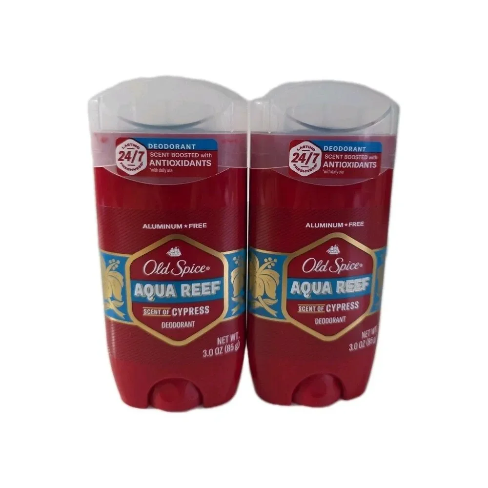 2pack Old Spice Red‎ Collection Deodorant for Men, Aqua Reef Scent, 3.8 oz